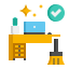 cleaning room icon